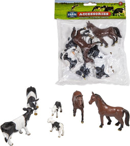 Dutch Farm Serie set Koeien en Paarden 7-delig