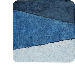 Dutch House Bidetmat Dijon - 60x60cm - Blauw - Toiletmat - Badmat