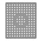 Dutch House Gootsteenmat 31x27 cm Rubber/Grijs