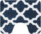 Dutch House Toulon Toiletmat 60x50 cm Blauw/Wit