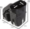 Dutch Mountains Dubbele Fietstas 46 Ltr - 100% Waterdichte Fietstas - Rolltop sluiting - Reflectoren - Zwart