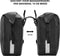 Dutch Mountains Dubbele Fietstas 46 Ltr - 100% Waterdichte Fietstas - Rolltop sluiting - Reflectoren - Zwart