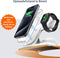 Dutch Quality® 3-in-1 Draadloze Oplader – Magsafe - 15W – Oplaadstation – Geschikt voor Apple iPhone 16/15/14/13/12/Mini/Pro/Max, Apple Watch en AirPods - snellader geschikt voor Qi - met nachtlampje - zonder adapter