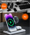 Dutch Quality® 3-in-1 Draadloze Oplader – Magsafe - 15W – Oplaadstation – Geschikt voor Apple iPhone 16/15/14/13/12/Mini/Pro/Max, Apple Watch en AirPods - snellader geschikt voor Qi - met nachtlampje - zonder adapter