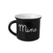 Dutch Rose Zwart/Wit Beker Mine - Zwart