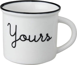 Dutch Rose Zwart/Wit Beker Yours - Wit