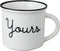 Dutch Rose Zwart/Wit Beker Yours - Wit