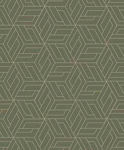 DUTCH - WALLCOVERINGS - Behang - Cobra - Groen
