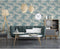 DUTCH WALLCOVERINGS Behang Tropical beige en lichtblauw