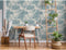 DUTCH WALLCOVERINGS Behang Tropical beige en lichtblauw