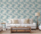 DUTCH WALLCOVERINGS Behang Tropical beige en lichtblauw