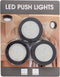 Dutch Wanted - LED Druklampen - Zelfklevend - 6 stuks - Zwart