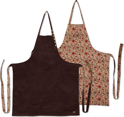 Dutchdeluxes - Katoen - Barbecue - BBQ - Keukenschort - Flowerfield - Paars