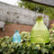 Dutchlander Vintage wespenval ruitjesglas S Blauw