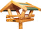 Dutchlander Vogelvoederhuis van hout op driepoot 37 x 28 x 101 cm