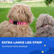 Dutchwide Lichtgevende Halsband Hond - Extra Sterk - L 41 cm tot 52 cm - Hondenhalsband - Klikhalsband - Verstelbaar - Reflecterend