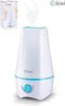 Duurzame en extra reinigende KIWI luchtbevochtiger ultrasonisch wit | luchtreiniger