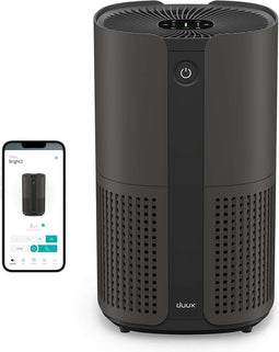 Duux Bright 2 Smart Luchtreiniger - 210 CADR geschikt voor 42m² - Air Purifier met Luchtkwaliteitsindicator en Ionisator - Zwart
