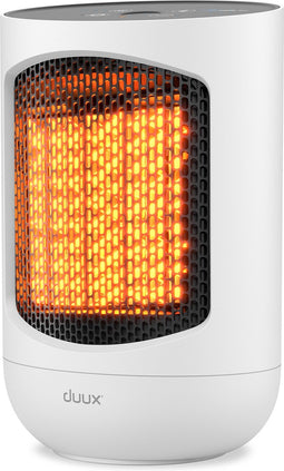 Duux Zone Keramische Kachel - Elektrische kachel 1500 Watt - Verwarming met 3 standen, Thermostaat en Draaifunctie - IP21 Certificering - Wit