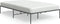 vidaXL - Bedframe - metaal - zwart - 120x190 - cm