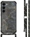 iMoshion Hoesje Geschikt voor Samsung Galaxy S23 Hoesje Met Koord - iMoshion Design Hoesje met Koord - Zwart / Black Marble