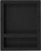 vidaXL - Douchenis - met - 2 - vakken - 41x51x10 - cm - matzwart