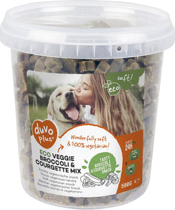 Duvoplus - Hondensnack - Hond - Soft! Eco Veggie Broccoli & Courgette Mix 500g - 1st