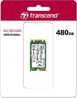 Transcend 420S - M.2 SSD 480GB - SATA III 6 Gb/s - 3D NAND