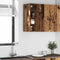 vidaXL - Hangkast - 20x29,5x60 - cm - bewerkt - hout - oud - houtkleurig