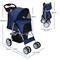 Coast Huisdierenwagen - Opvouwbaar - Ademend Gaas - 87 x 46 x 102 cm - Donkerblauw