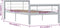 vidaXL Bedframe - Metaal - Lattenbodem - 90x200 cm - Grijs en wit
