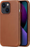 Dux Ducis Geschikt voor iPhone 13 Leren - Backcover hoesje - Cognac