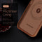 Dux Ducis Geschikt voor iPhone 13 Leren - Backcover hoesje - Cognac