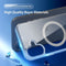 Dux Ducis Geschikt voor iPhone 16 hoesje - magnetisch backcover - Bayer Transparant