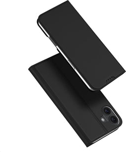 Dux Ducis Geschikt voor iPhone 16 hoesje - Slim bookcase - Zwart