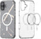 Dux Ducis Geschikt voor iPhone 16 Plus hoesje - magnetisch backcover - Bayer Transparant