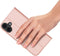 Dux Ducis Geschikt voor iPhone 16 Plus hoesje - Slim bookcase - Roze