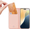 Dux Ducis Geschikt voor iPhone 16 Plus hoesje - Slim bookcase - Roze