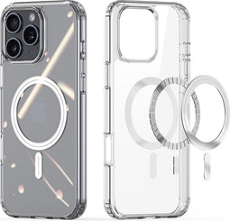 Dux Ducis Geschikt voor iPhone 16 Pro hoesje - magnetisch backcover - Bayer Transparant