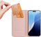 Dux Ducis Geschikt voor iPhone 16 Pro hoesje - Slim bookcase - Roze