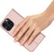 Dux Ducis Geschikt voor iPhone 16 Pro hoesje - Slim bookcase - Roze