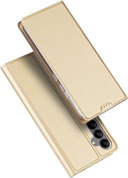 Dux Ducis - Geschikt voor Samsung Galaxy A34 - Slim bookcase hoesje - Goud