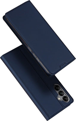 Dux Ducis - Geschikt voor Samsung Galaxy A34 - Slim bookcase hoesje - Donkerblauw