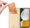 Dux Ducis - Geschikt voor Samsung Galaxy A34 - Slim bookcase hoesje - Goud