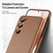 Dux Ducis - Geschikt voor Samsung Galaxy S23 - Grid Serie - Back cover hoes - Bruin