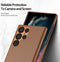 Dux Ducis - Geschikt voor Samsung Galaxy S23 Ultra - Grid Serie - Back cover hoes - Bruin