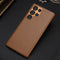 Dux Ducis - Geschikt voor Samsung Galaxy S23 Ultra - Grid Serie - Back cover hoes - Bruin