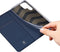 Dux Ducis - Geschikt voor Samsung Galaxy S23 Ultra - Slim bookcase hoesje - Donkerblauw