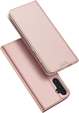 Dux Ducis - Geschikt voor Samsung Galaxy S24 - Slim bookcase hoesje - Rose Goud