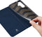 Dux Ducis - Geschikt voor Samsung Galaxy S24 - Slim bookcase hoesje - Donkerblauw